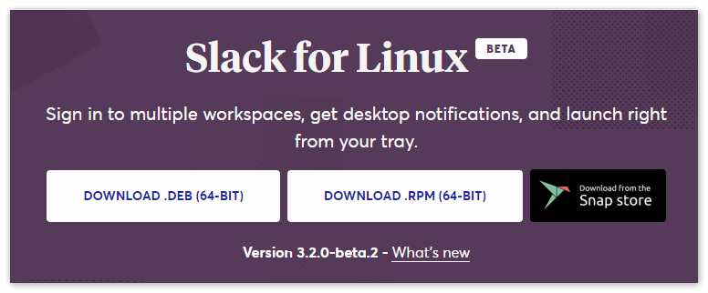 Скачать Slack для Linux
